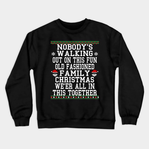 ugly sweater christmas 2024 Crewneck Sweatshirt by Bagshaw Gravity